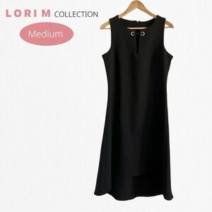 Lori M Collection Black High-Low Dress Size Medium